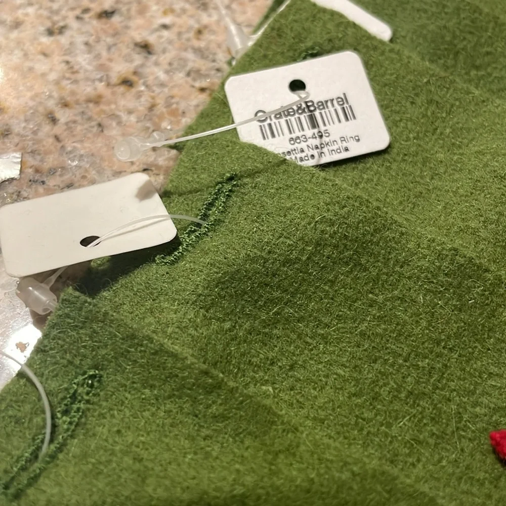 Crate & Barrel Napkin Ring Holders (8)